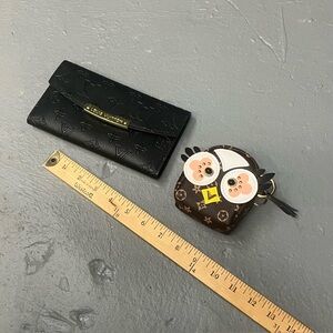 Louis Vuitton Black Embossed Wallet